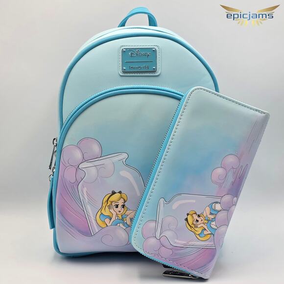 Loungefly Disney Alice in Wonderland Alice in Bottle Mini Backpack & Wallet Set main image 8